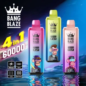 Bang Blaze 60000パフ4 1フレーバーベイプ使い捨て電子タバコパフバンキング60Kベイプで