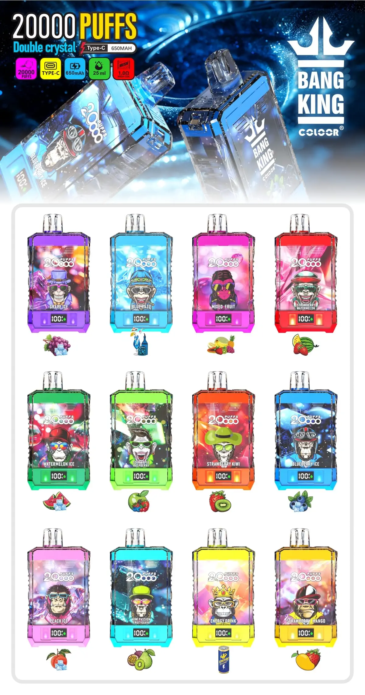 Bang-King-Double-Crystal-20000- Bang-King-Double-Crystal-20000-